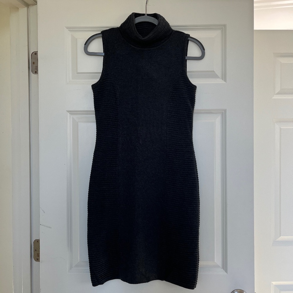 Calvin Klein sleeveless turtleneck dress S